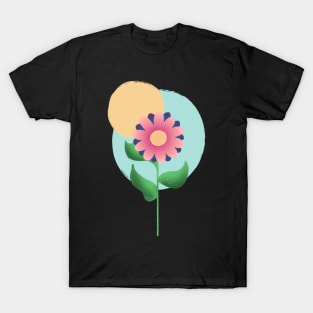 Pink flower T-Shirt